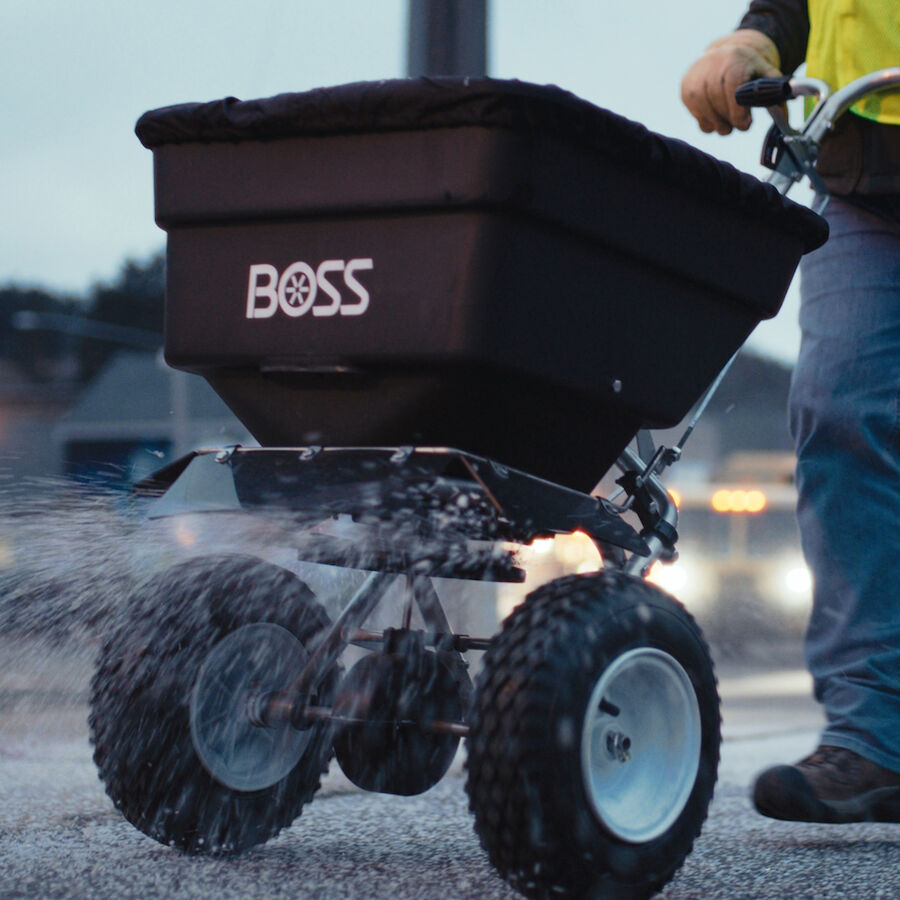 Boss 100LB Walk Behind Salt Spreader