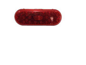6-1/2" 26 Diode Red Oval Stop/Tail/Turn Light