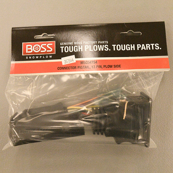 Boss 13 Pin Control Harness; Plow Side