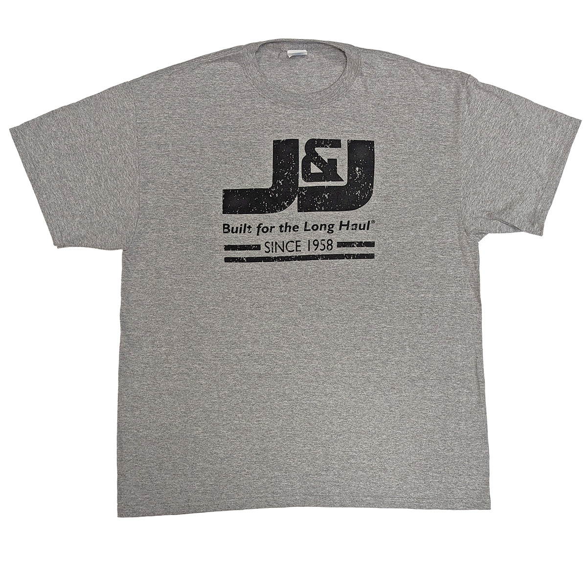 Buy grey J&amp;J Men&#39;s T-Shirt with Large Logo