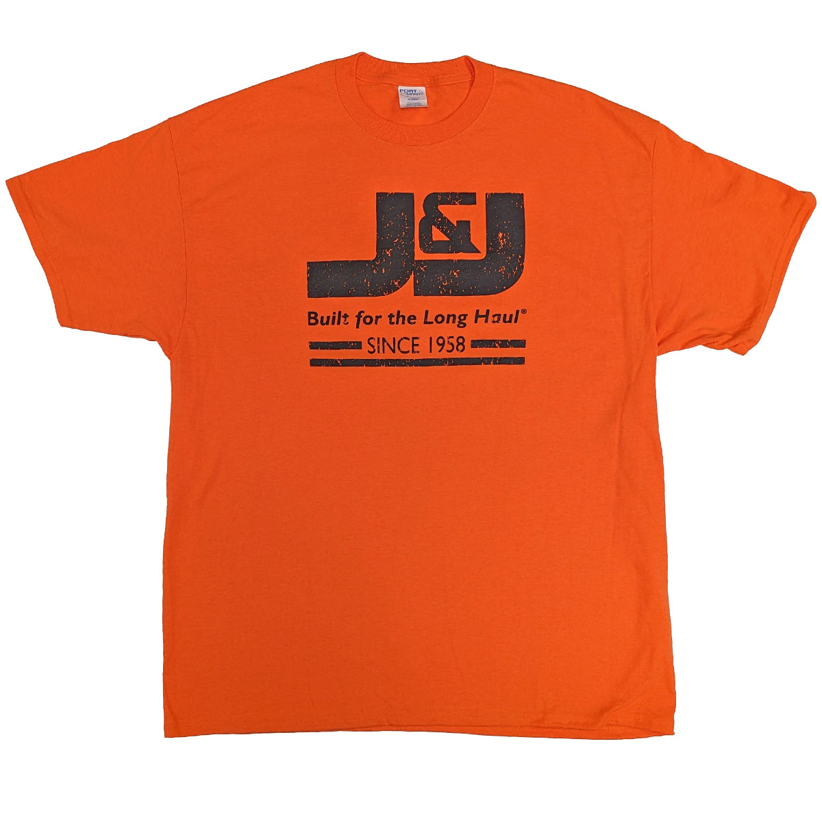 Buy orange J&amp;J Men&#39;s T-Shirt with Large Logo