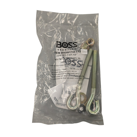 Spade Bolt Set 1/2" (2) With Nuts