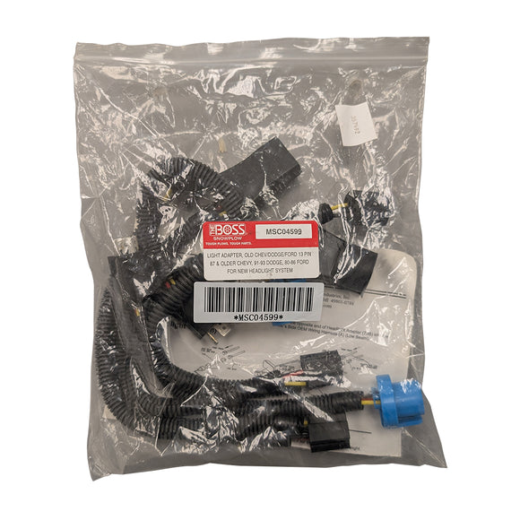 Boss Headlight Adapter 13-Pin Old Trucks