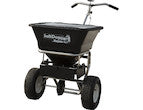 Saltdogg® Bulk Salt Walk Behind Broadcast Spreader with Black Powder-Coated Frame