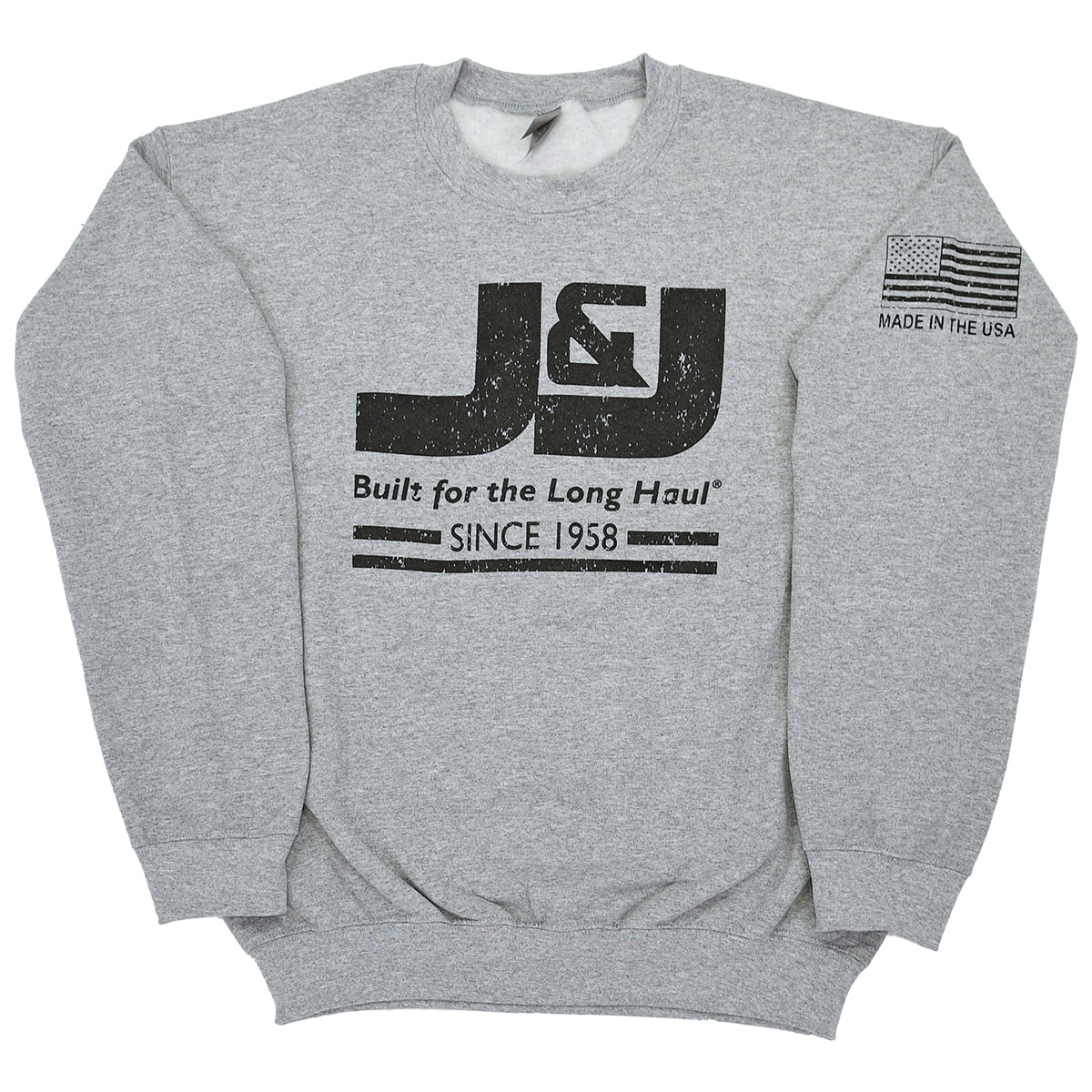 Buy grey J&amp;J Unisex Pullover Sweatshirt